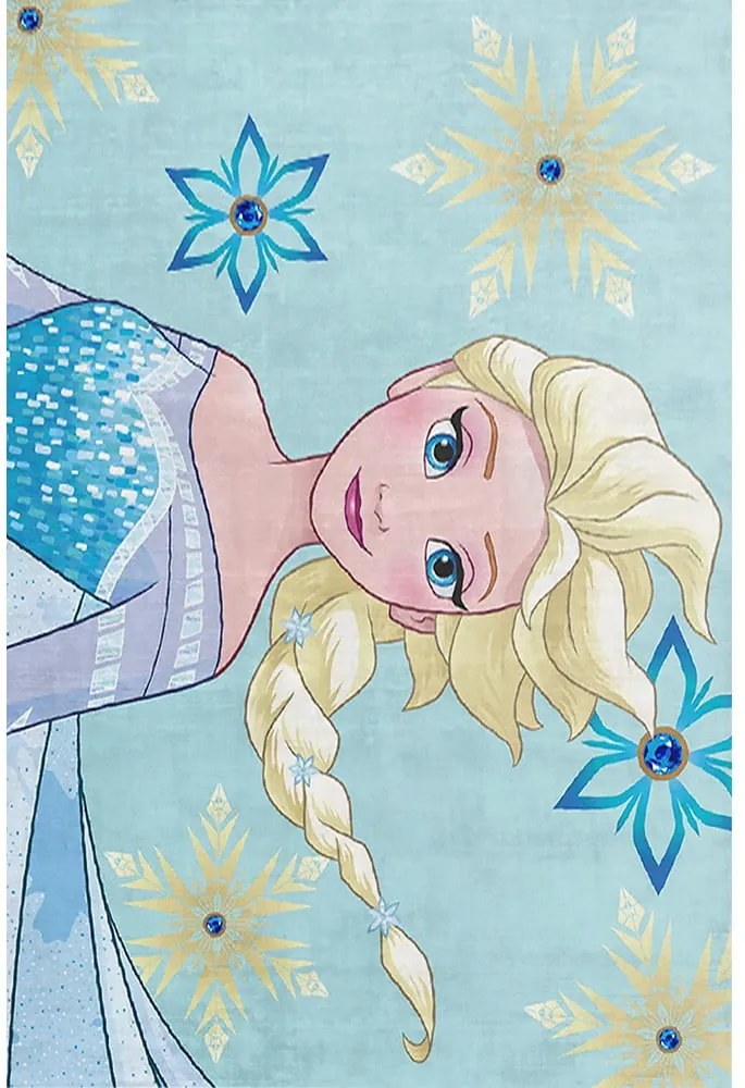 Covor antiderapant pentru copii Homefesto Frozen, 80 x 150 cm
