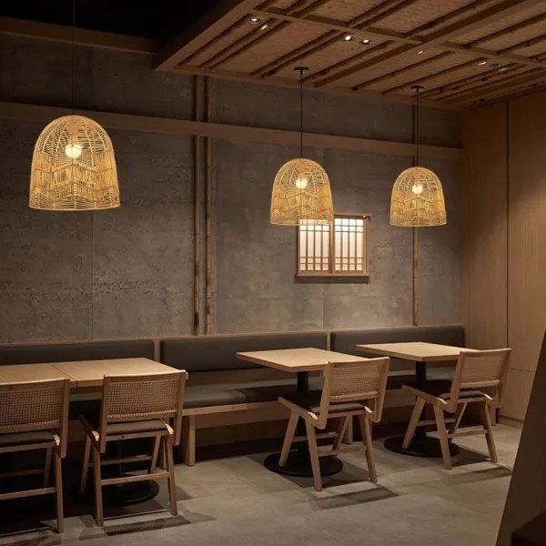 Lustră pe cablu Immax 08262L PELO 1xE27/40W/230V d. 40 cm ratan