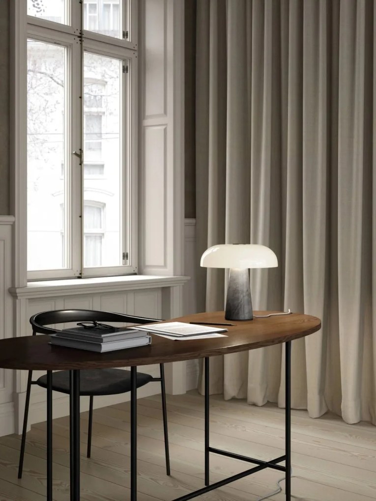 Veioza, lampa de masa design modern Glossy gri