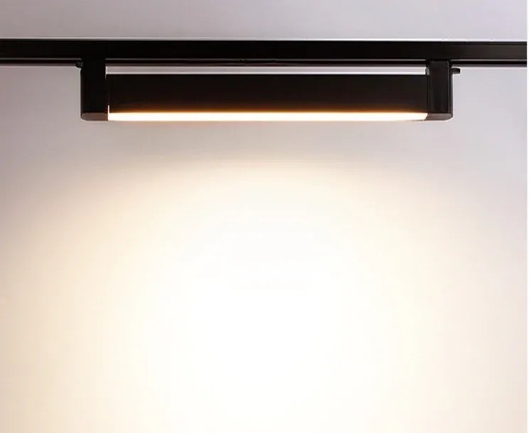 Proiector LED Tip Banda, 10W, 4000K Lumina Neutra, Directionabil Pe Sina Monofazata, Negru