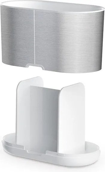 Suport pentru periuța de dinți argintiu din oțel inoxidabil Duo Steel – Joseph Joseph