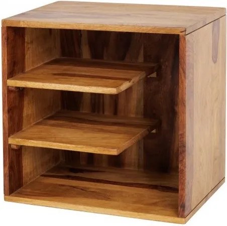 Masuta laterala din lemn Cubus 43cm Sheesham