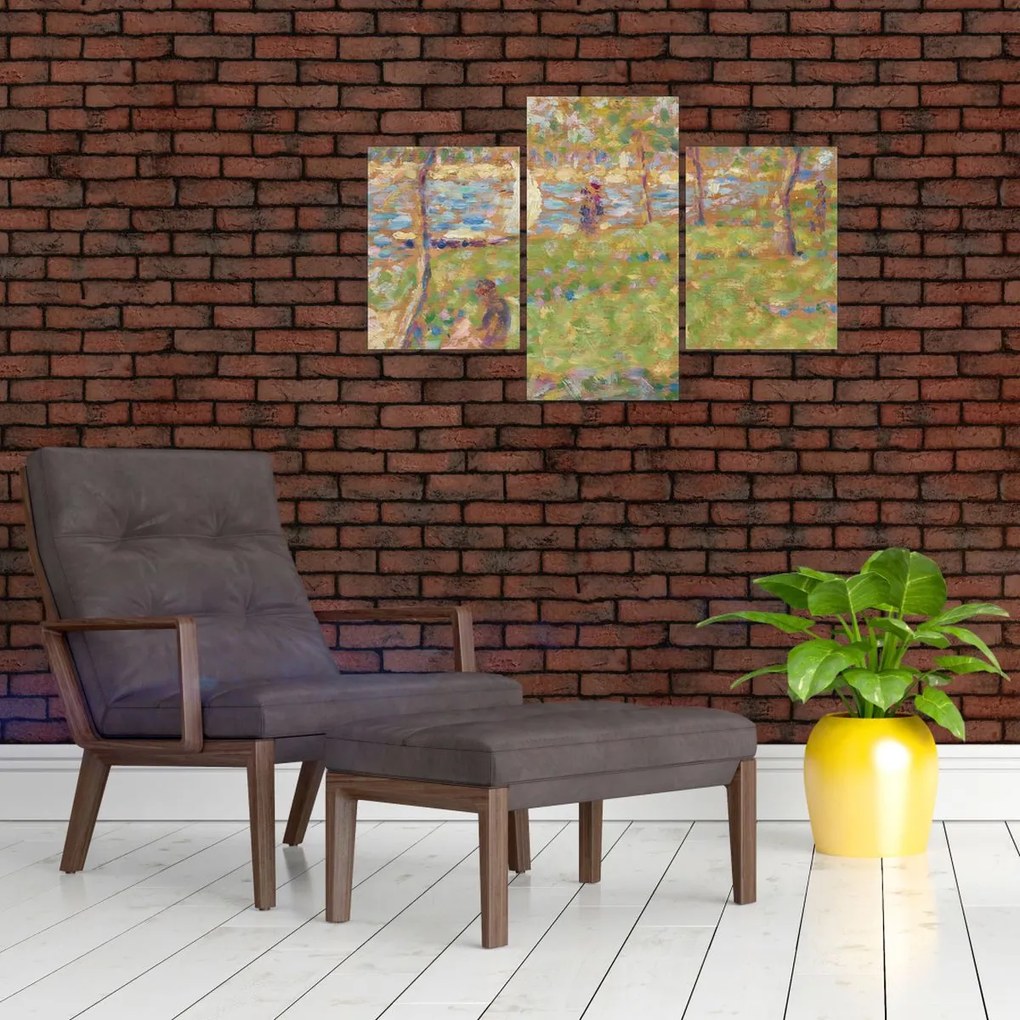 Tablou - Georges Seurat, Study for "La Grande Jatte", reproducere (90x60 cm)