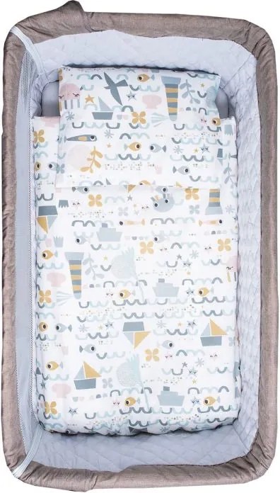 Set de pat pentru bebelusi Octopus 5 piese