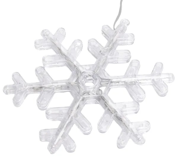 Aigostar - Ghirlandă LED de Crăciun pentru exterior, 84xLED/230V, 1,2x1m, IP44, alb cald, fulgi