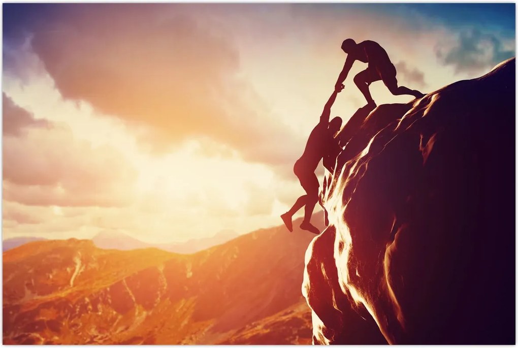 Tablou - Alpiniști (90x60 cm)