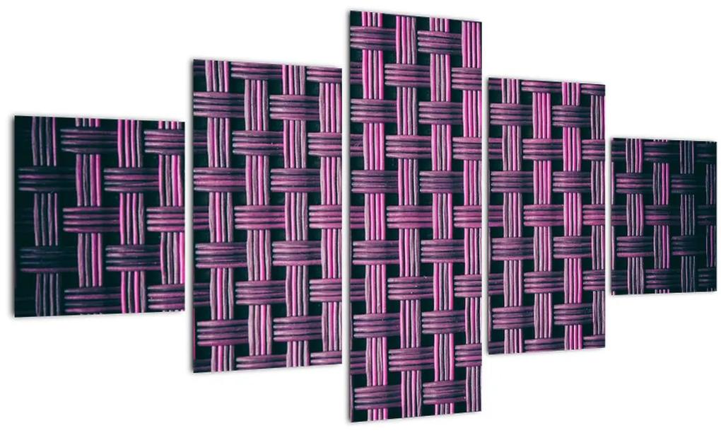 Tablou textura în mov (125x70 cm), în 40 de alte dimensiuni noi