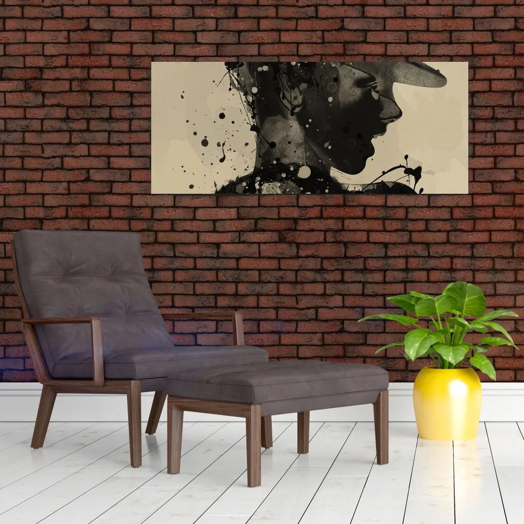 Tablou - Femeie de jazz (120x50 cm)