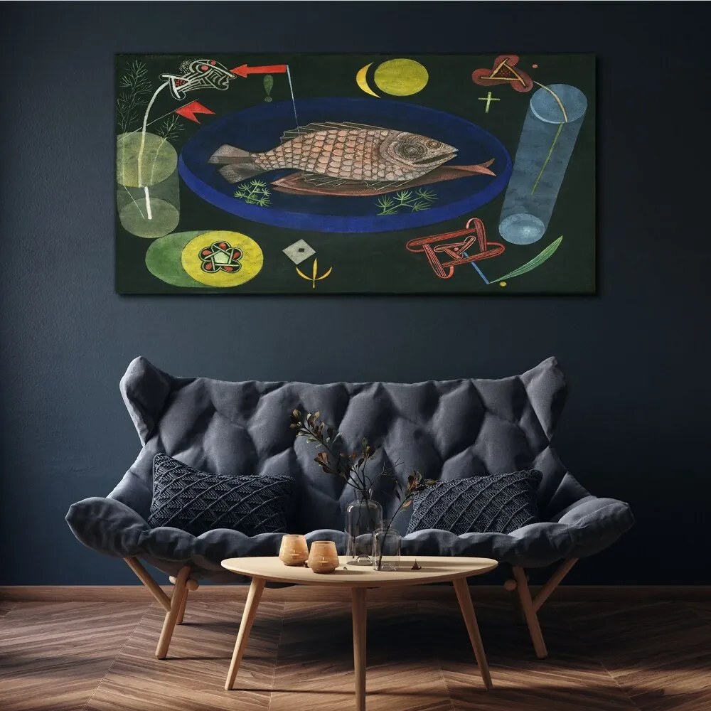 Tablou canvas Around Fish de Paul Klee