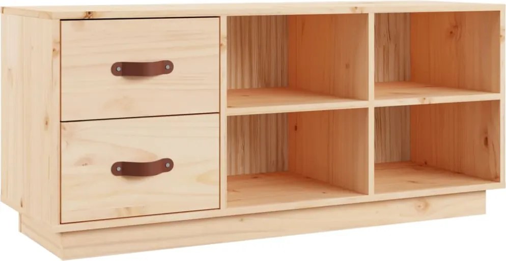 vidaXL Bancă pentru pantofi, 100x34x45 cm, lemn masiv de pin