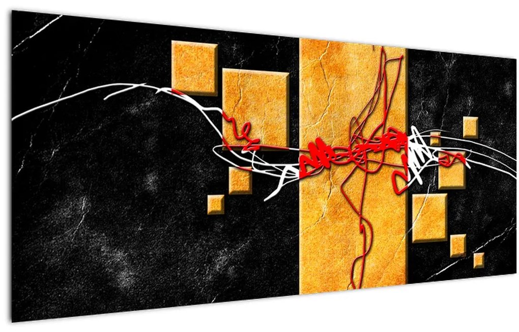 Tablou abstract - Dansatoare (120x50 cm)