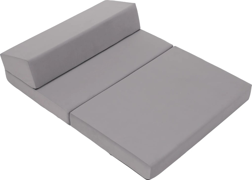 Saltea/scaun pliabil, 2 in 1, gri deschis, VEDIS