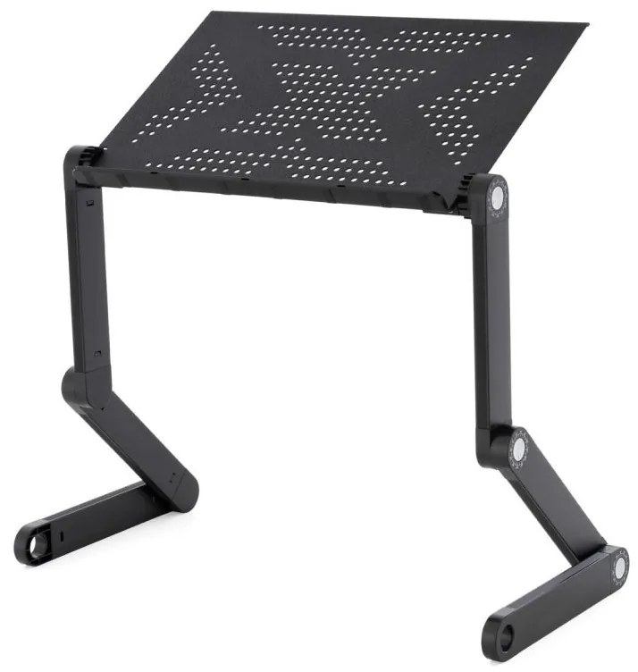 Birou pentru laptop cu USB - 42 x 28 cm, răcoritor, negru