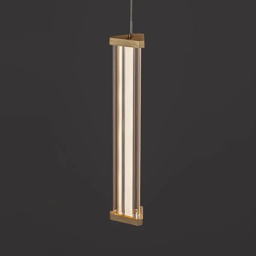 Pendul, Lustra suspendata LED 2700K PHEME auriu periat