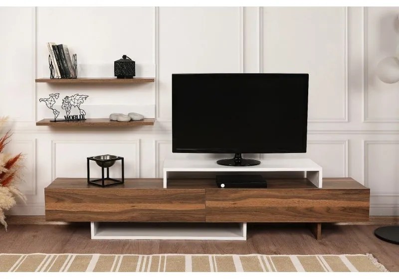 Mobila Living NIRVANA Alb/Nuc