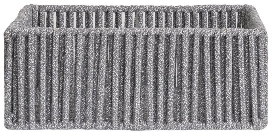 Coșuri Arese, bumbac/metal, gri, 3 buc