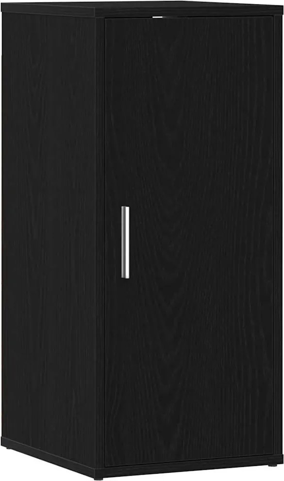 vidaXL Dulap Pantofi Stejar Negru 32x35x70 cm Lemn prelucrat