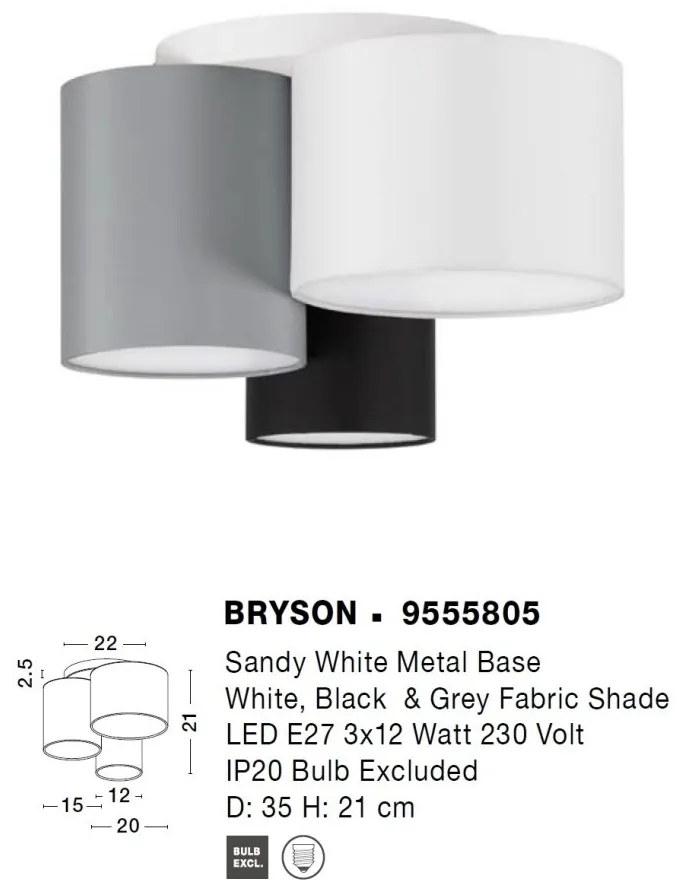 Plafoniera design modern BRYSON