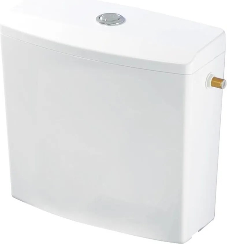 Rezervor pe vas WC Wirquin Reviso cu alimentare laterala alb lucios