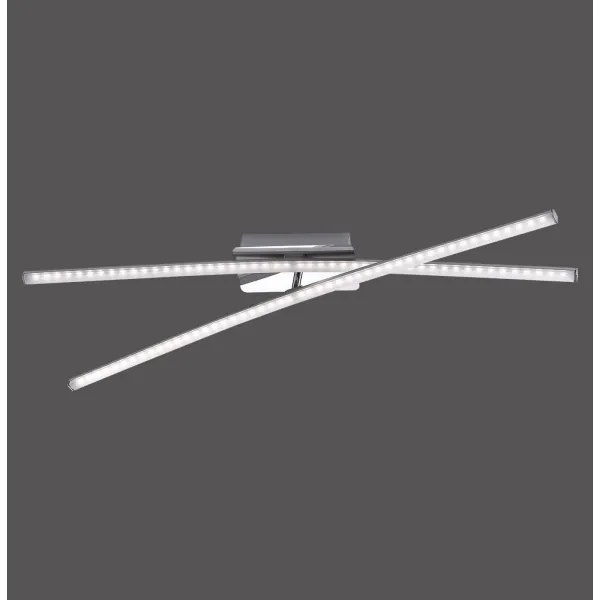 Lustră LED aplicată SIMON 2xLED/8W/230V crom mat Leuchten Direkt 11272-55