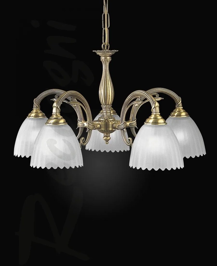Candelabru clasic 5 brate design italian realizat manual 3520