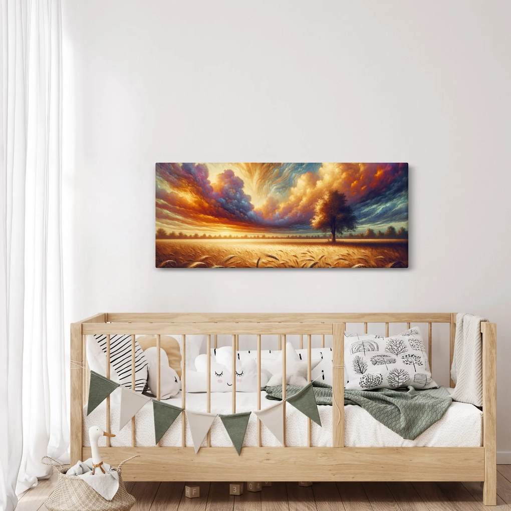 Tablou – Arbore pe câmp (120x50 cm)