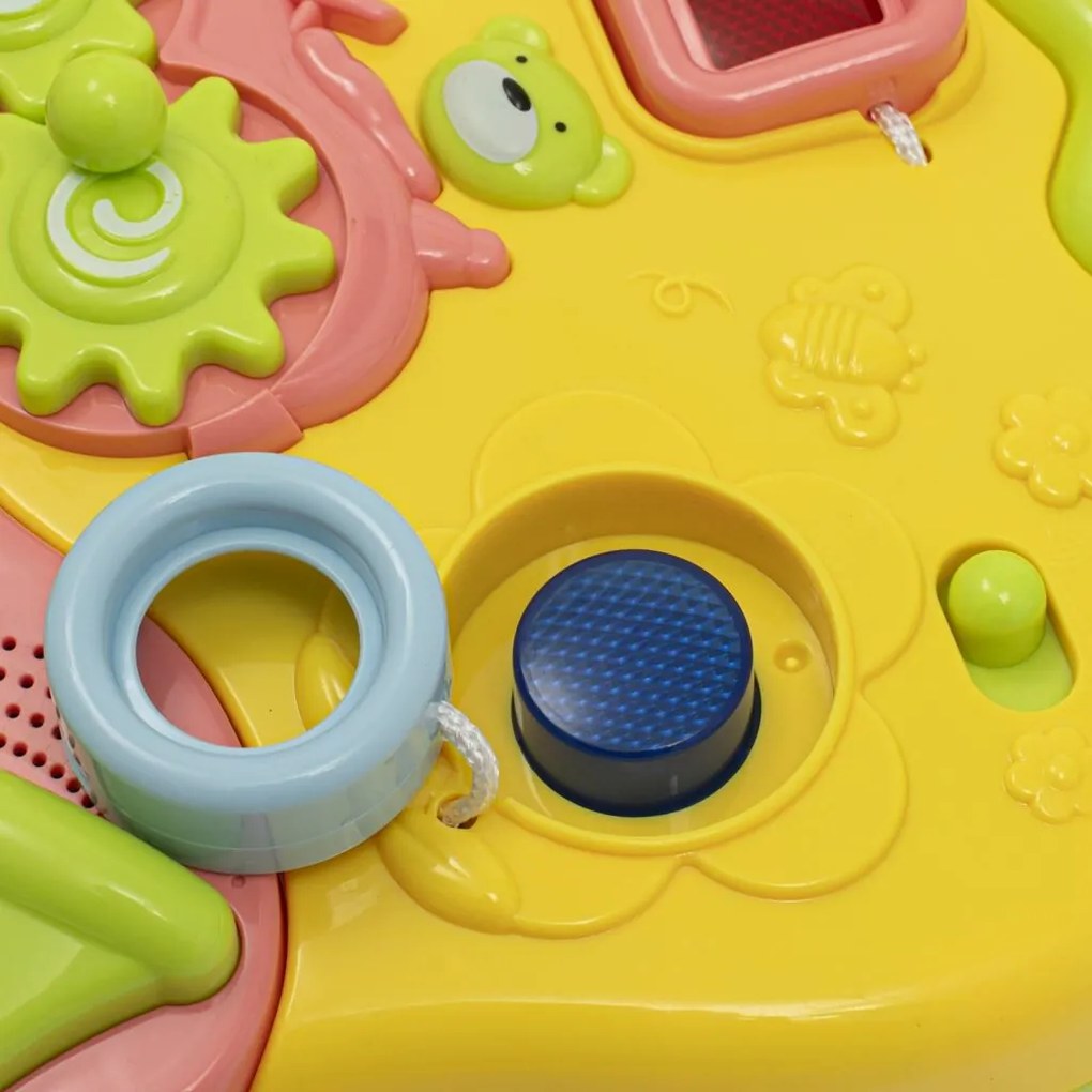 Baby Mix Baby walker cu muzică, albastru, 45,5 x52,5 cm