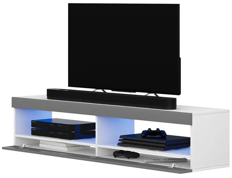 Masă TV Violett 100 (cu iluminat) (alb). 1098636