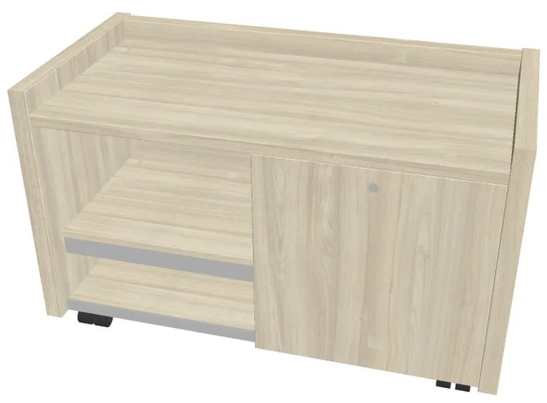 Comodă mobilă Verno 100 x 50 cm, dreapta, salcâm