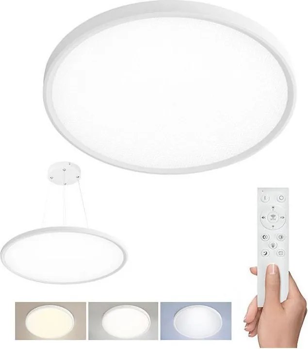 Solight WO8023 - LED corp de iluminat pentru tavan, aplicat sau suspendat LED/50W/230V 3000-6500K + telecomandă