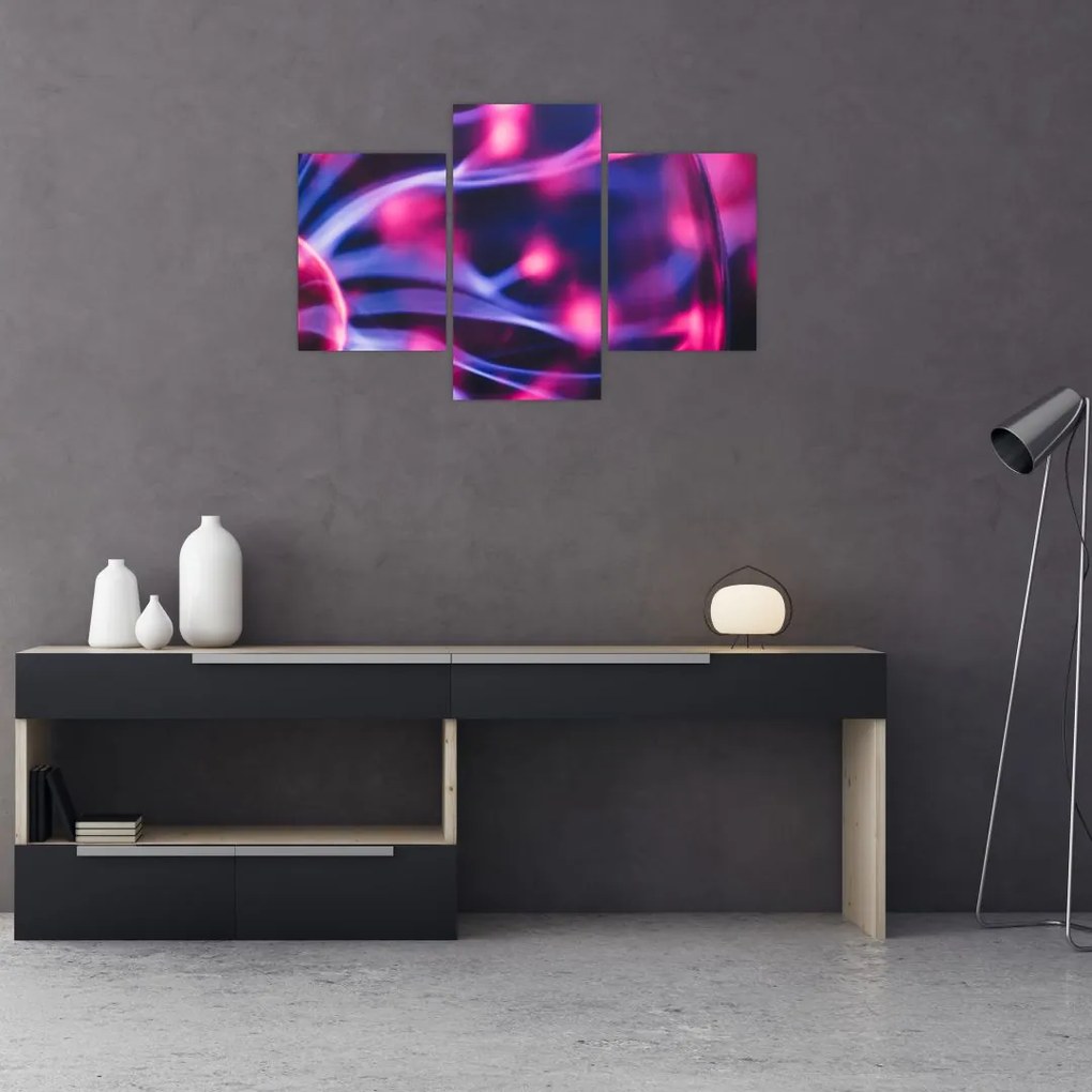 Tablou abstract mov (90x60 cm)