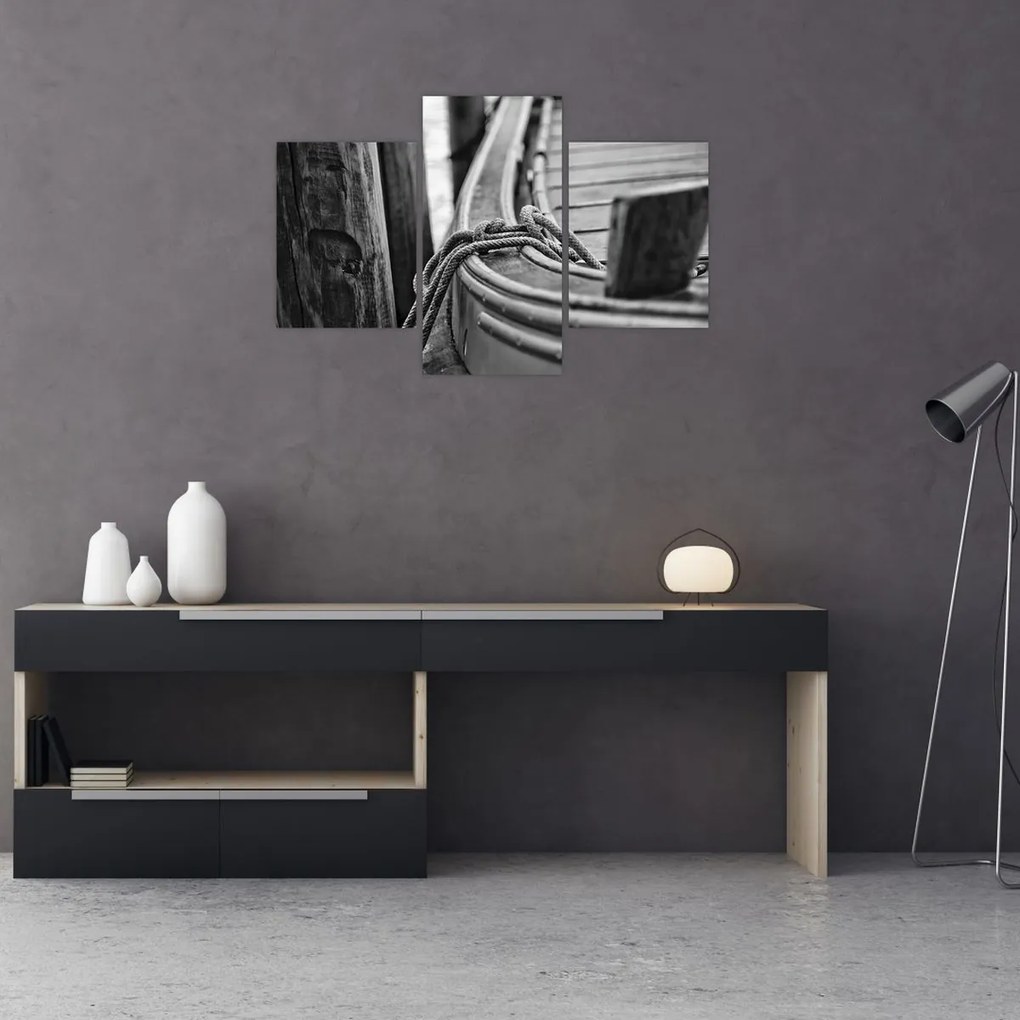Tablou - O barcă legată (90x60 cm)