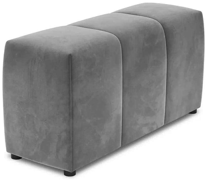 Cotieră pentru canapea modulară gri cu tapițerie din catifea Rome Velvet - Cosmopolitan Design