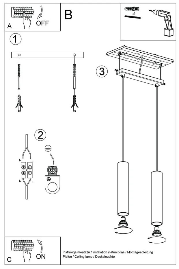 Lustră crem Castro – Sollux