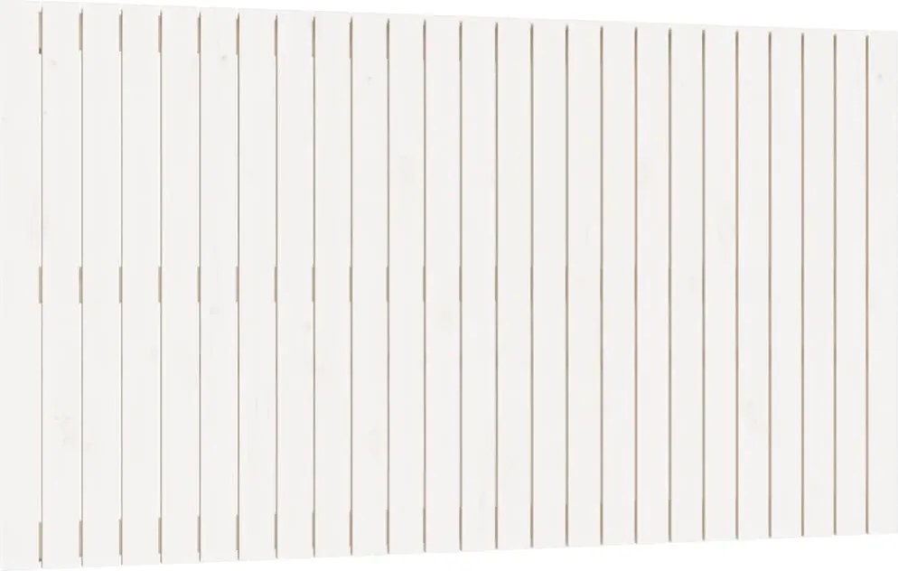 vidaXL Tăblie de pat pentru perete, alb, 159,5x3x90 cm, lemn masiv pin