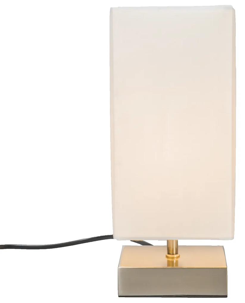 Lampă de masă modernă albă cu oțel - Milo