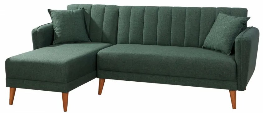 Coltar Aqua Köşe Left, 225 x 85 x 145 cm, Verde Inchis