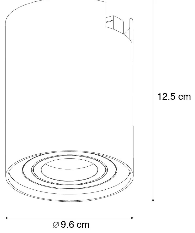 Spot de șină modern monofazat bronz închis - Rondoo Up