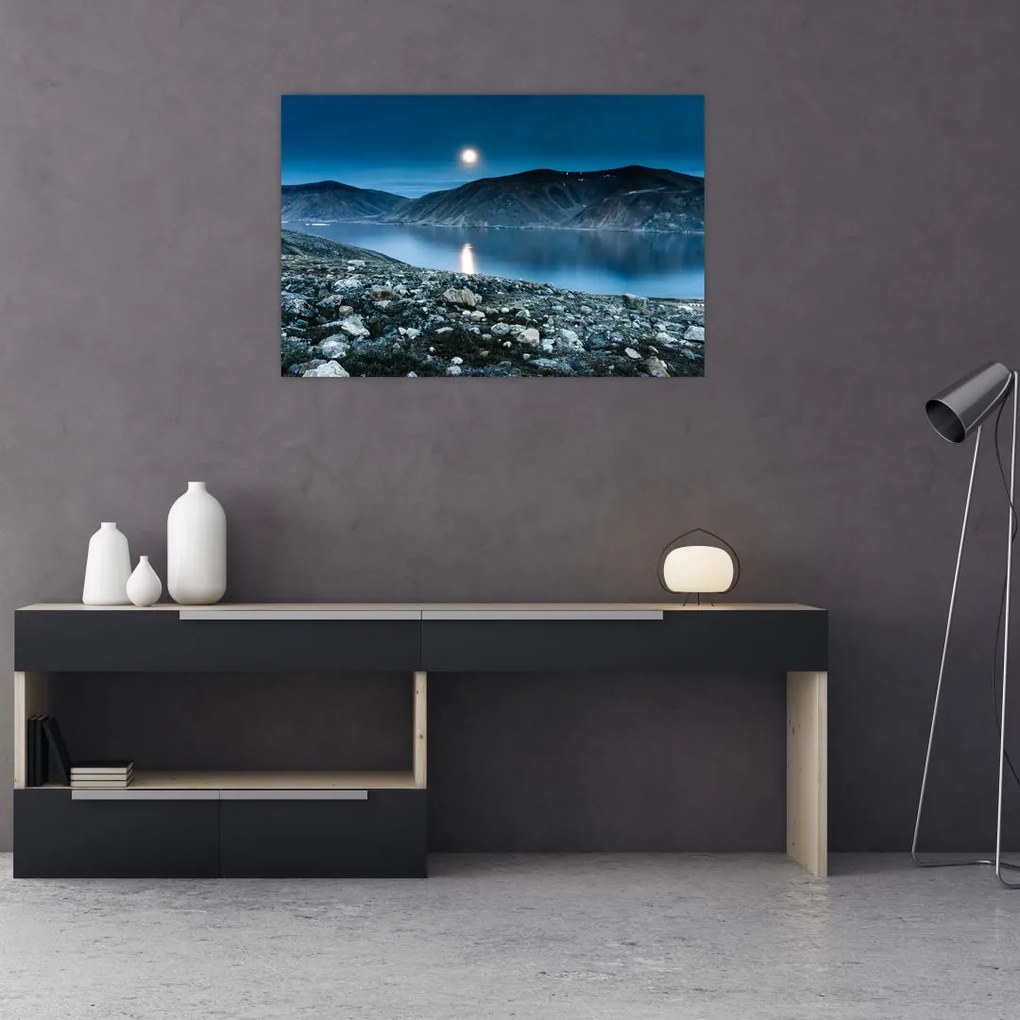 Tablou - Islanda noaptea (90x60 cm)