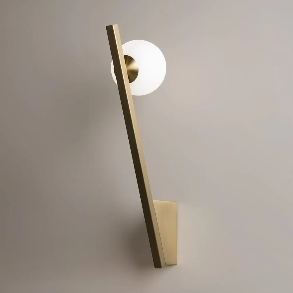 Aplica de perete design modern minimalist Kazimir auriu/alb
