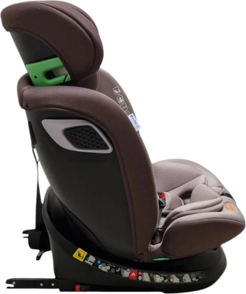 Scaun Auto cu Isofix Baby Care™ BS10P, Cu rotire 360 grade, Omologare R-129 i-Size, 0-36 kg, Tetiera reglabila, Transformabil in scoica auto, Sistem