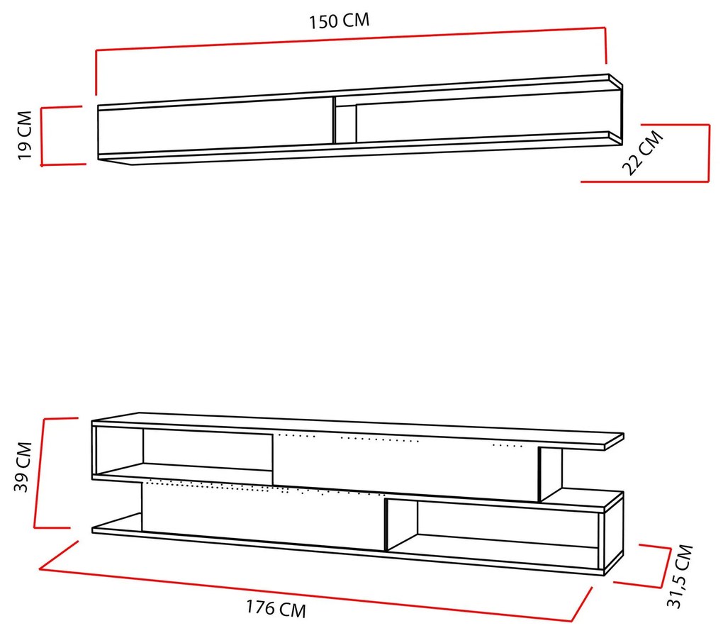 Mobilier living Simpsonic (teak + Alb) . 1102577