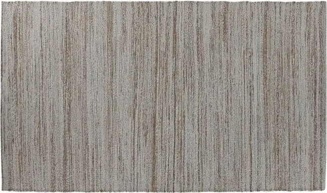 Covor din bumbac și iută țesut manual, antiderapant, bej natural, 160 x 230 cm, 1800 GSM, „Cotton Jute Carpet"