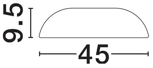 Lustra LED aplicata stil modern FELICIA maro 60cm