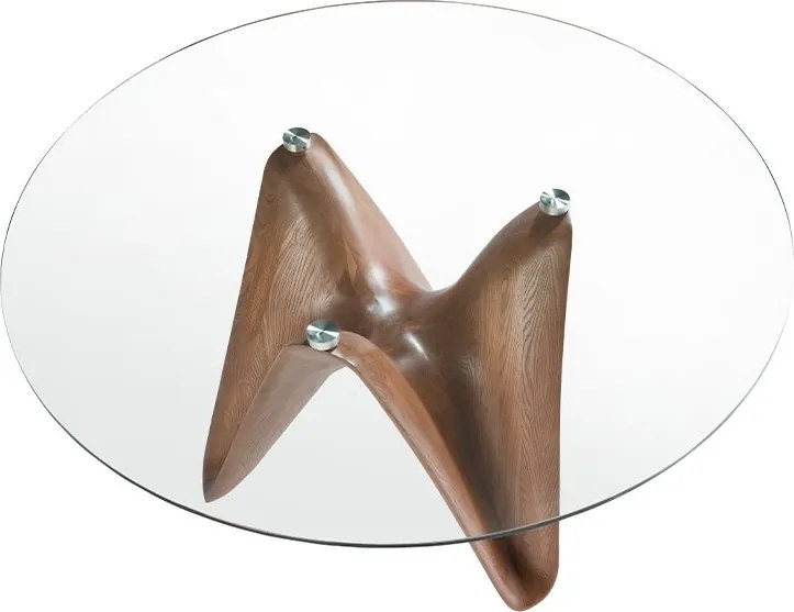 Masa dining design modern Walnut Round 140cm