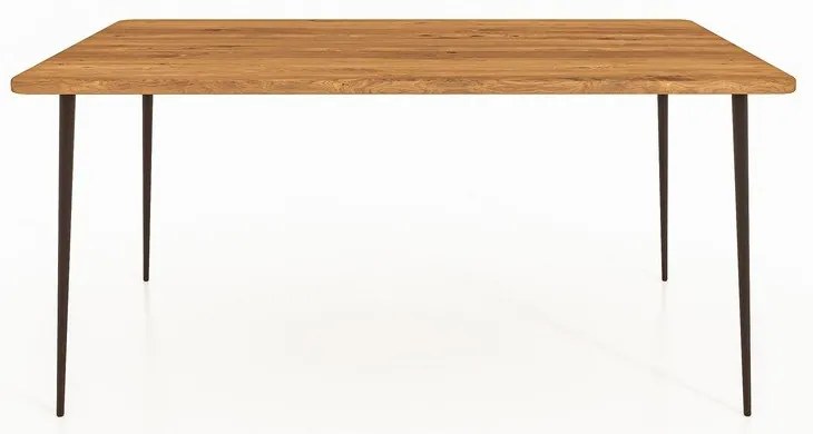 Masă dining din lemn de stejar 160x90 cm Kula – The Beds