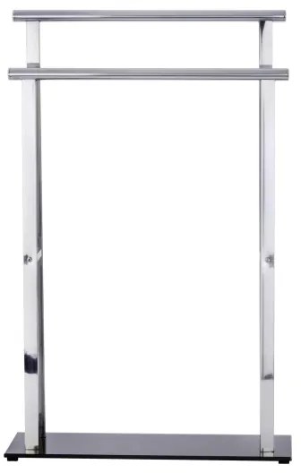 WENKO 22089100 – Cuier LAVA, 52 x 81,5 cm, inox/argintiu/negru