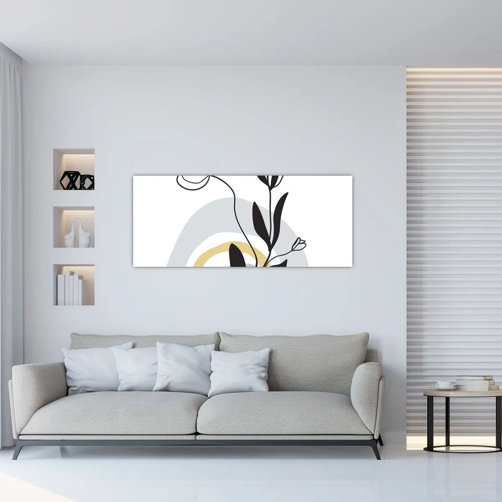 Tablou - Flori într-o vază N⁰1 (120x50 cm)