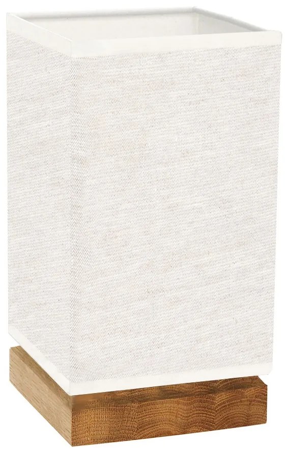 Spot-Light DO70774174 - Lampă de masă FIRE 1xE27/25W/230V, stejar/bej