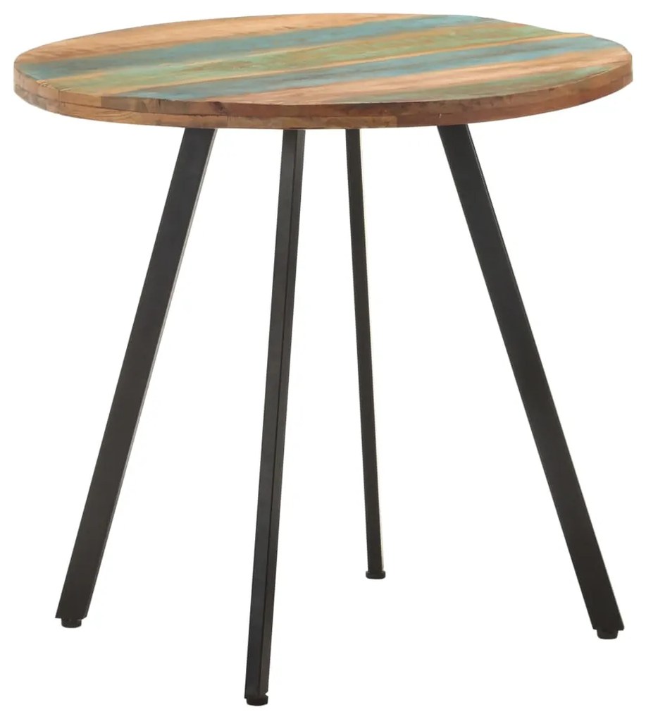 Masă de bucătărie, 80 cm, lemn masiv reciclat